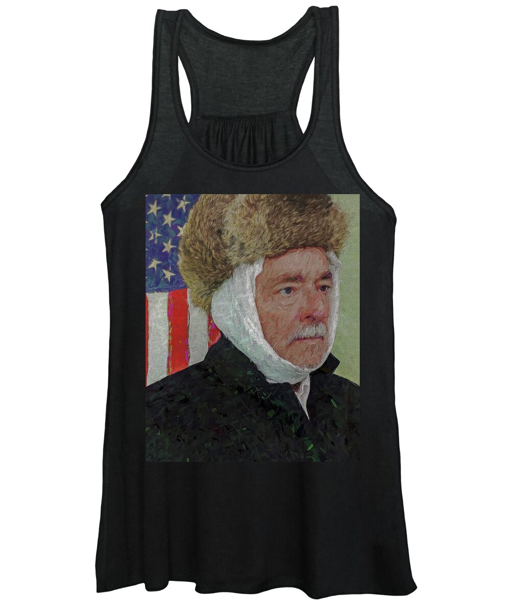 Vincent Women's Tank Top featuring the photograph Homage to Van Gogh Selfie by Jerry Gammon