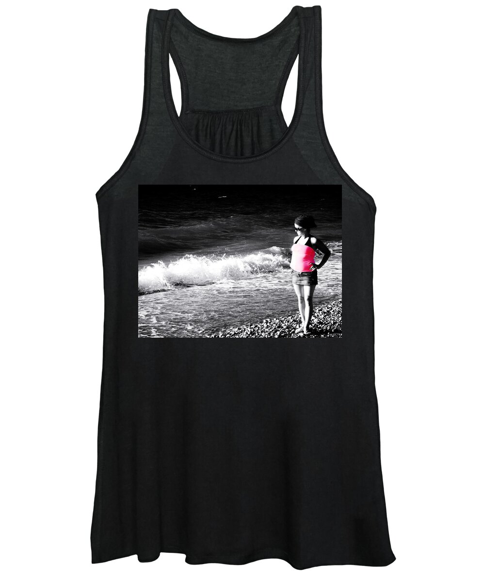Pink Women's Tank Top featuring the photograph Hot Pink by La Dolce Vita