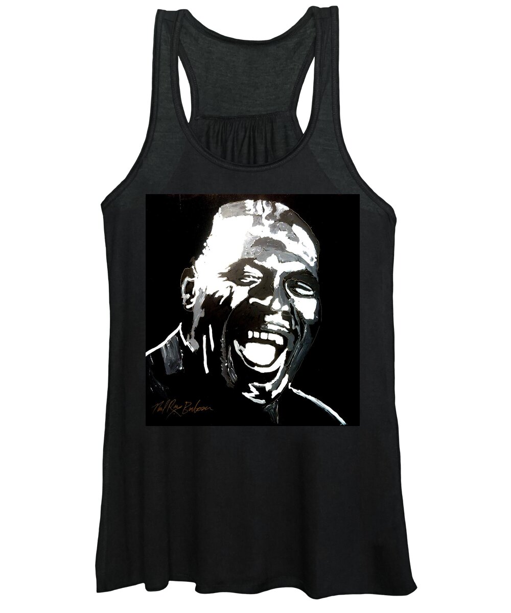 Howlin Wolf Women's Tank Top featuring the painting howlin Wolf by Neal Barbosa