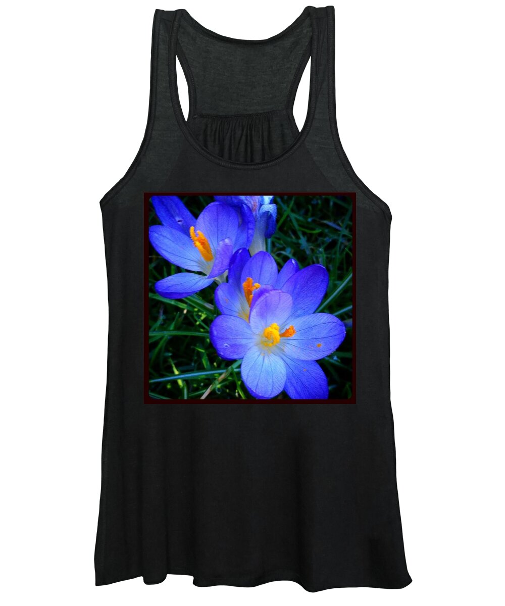 Enjoy Women's Tank Top featuring the photograph I See Signs Of Spring!! #yyj #flowers by Victoria Clark