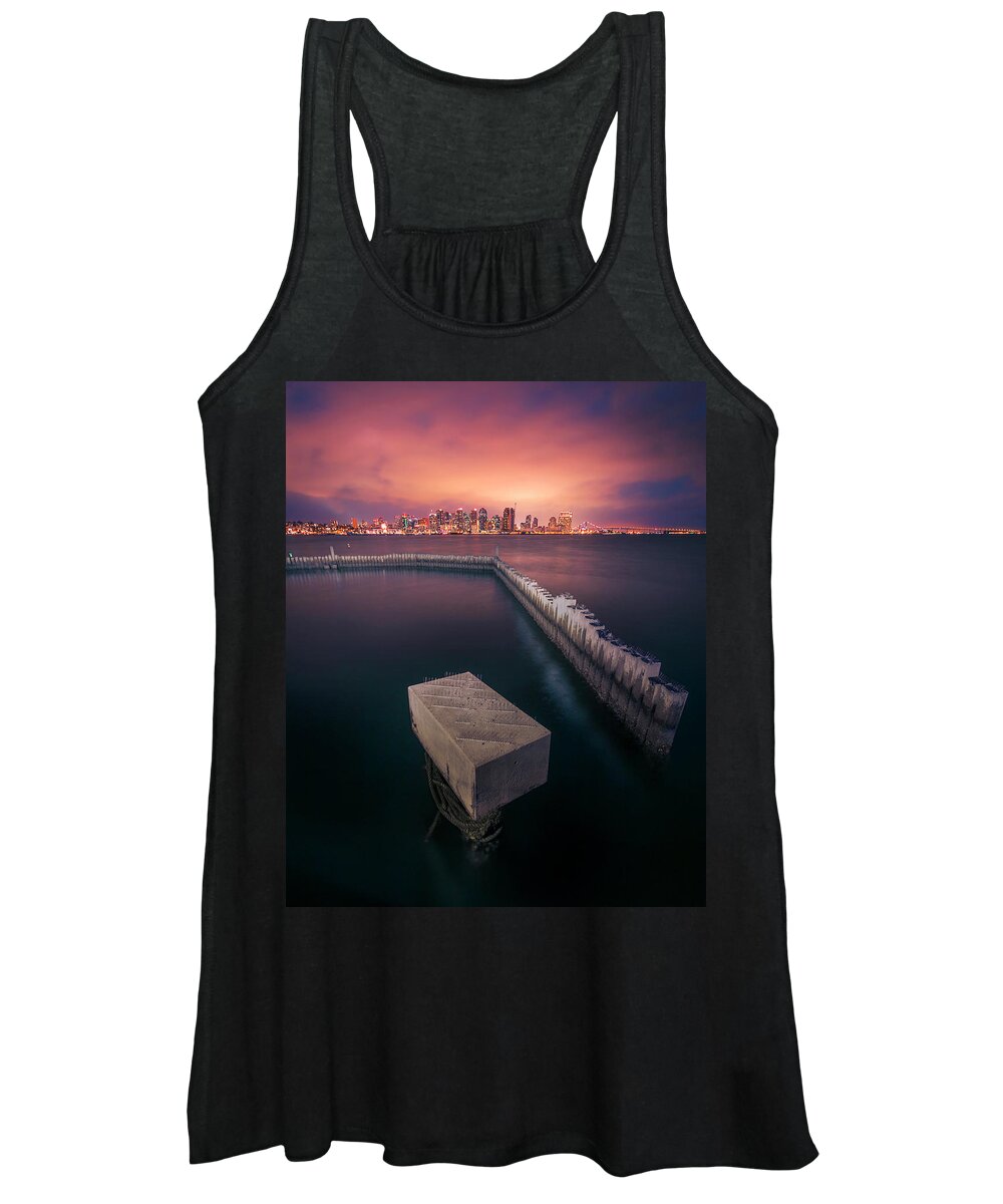 San Diego Women's Tank Top featuring the photograph Illuminated San Diego by American Landscapes