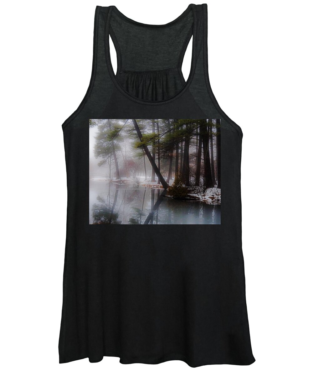 Crandall Park Women's Tank Top featuring the photograph In a fog by Kendall McKernon