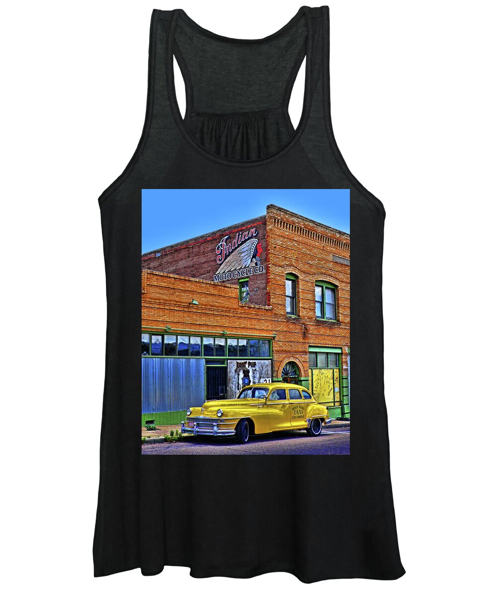 Indian Women's Tank Top featuring the photograph Indian Motocycle Co. by Charlene Mitchell