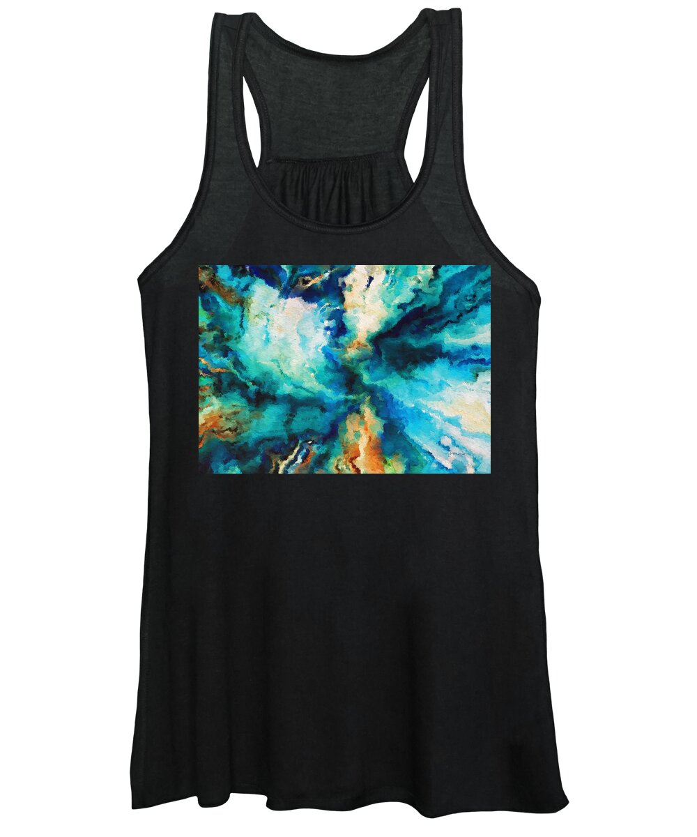 into The Deep Women's Tank Top featuring the painting Into The Deep by Mark Taylor