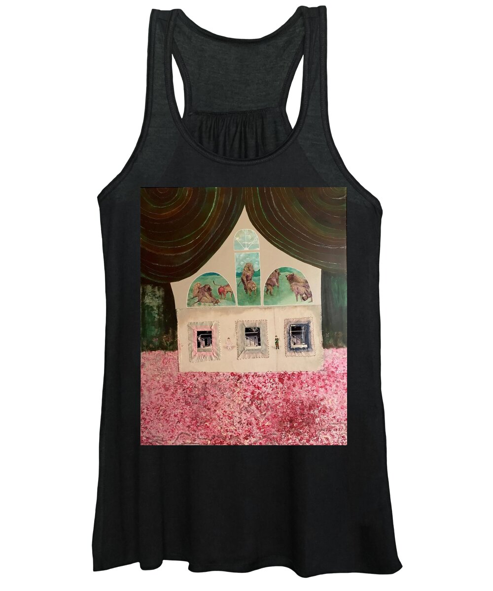 Feminist Women's Tank Top featuring the mixed media It's Futile by Leah Tomaino