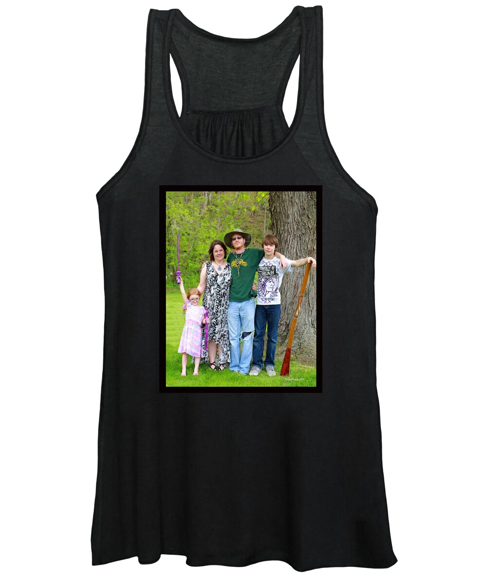  Women's Tank Top featuring the photograph Janelle and Family 2015 by PJQandFriends Photography