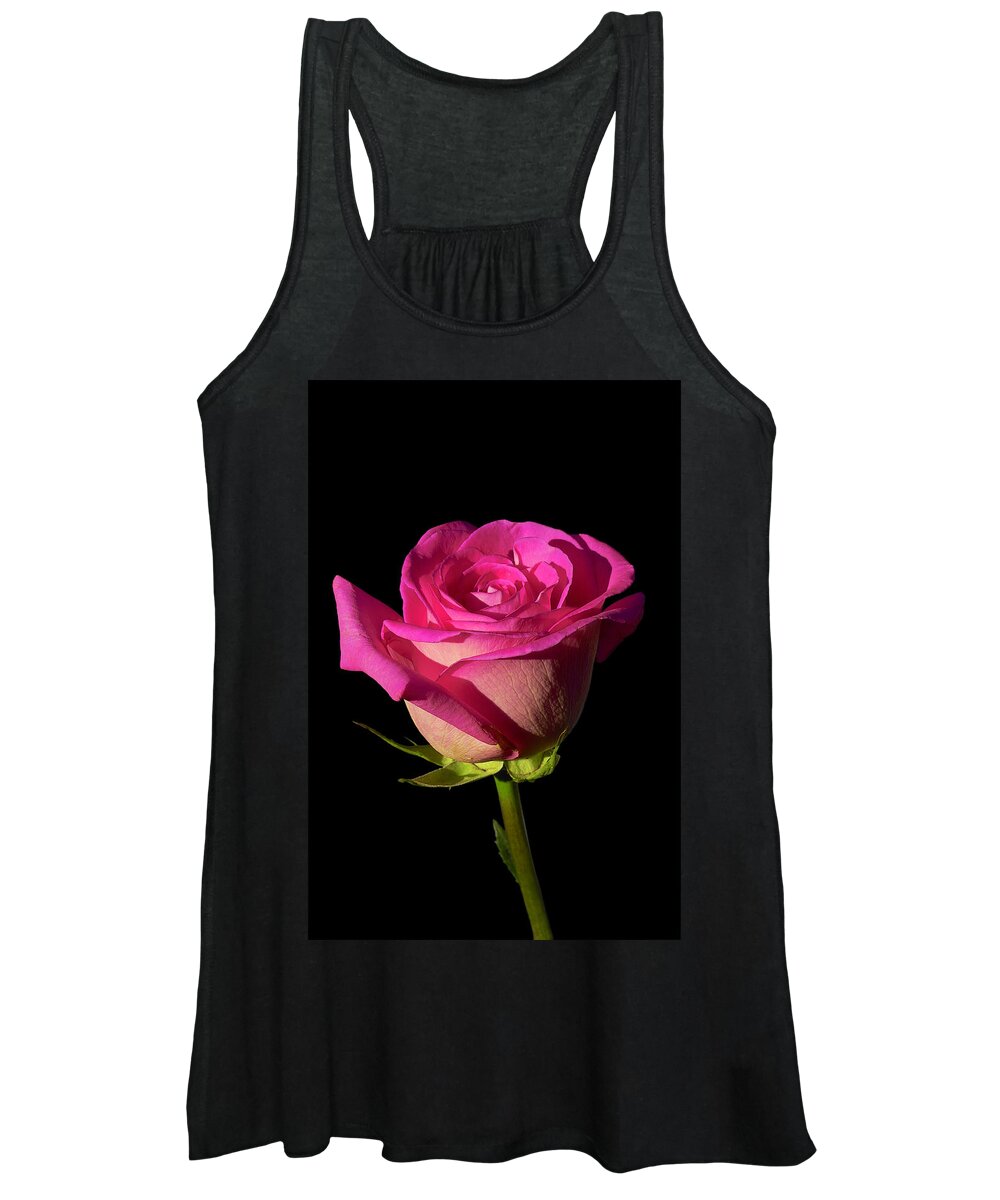 Rose Women's Tank Top featuring the photograph January Rose by Gary Dean Mercer Clark