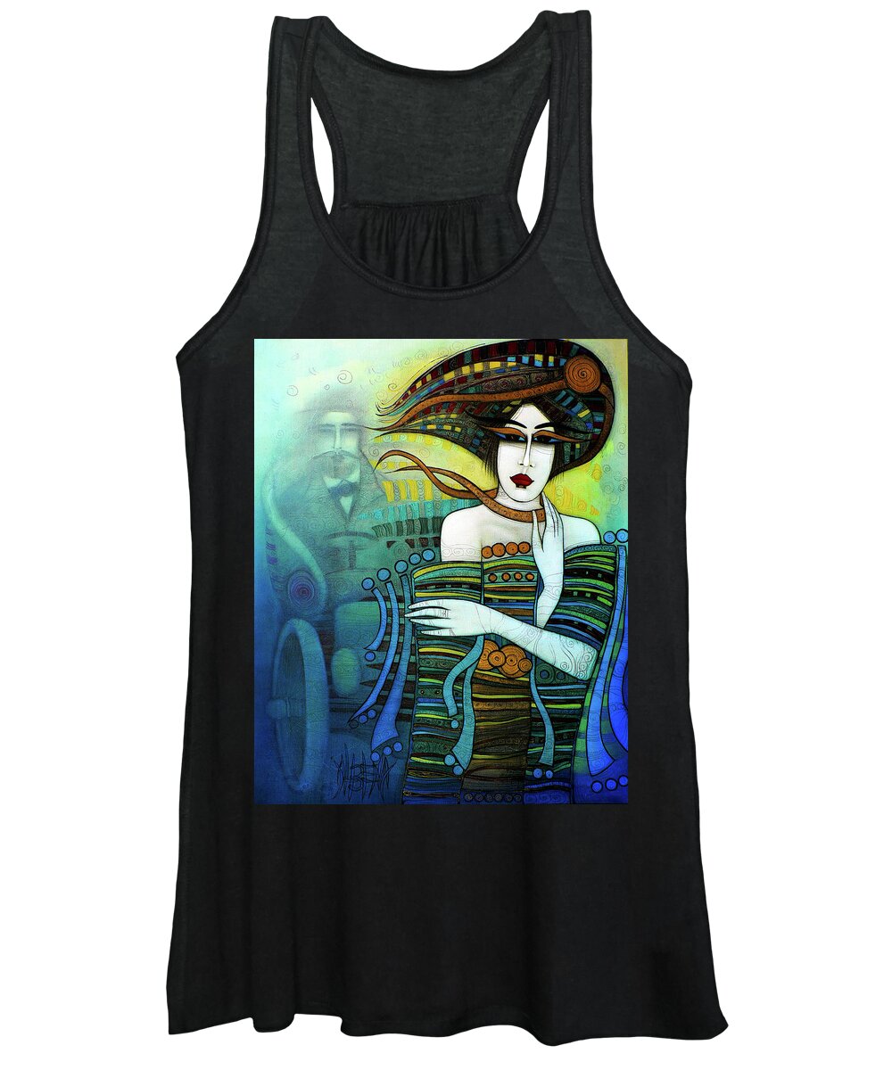  Love Women's Tank Top featuring the painting Je T'aime - Moi Non Plus by Albena Vatcheva