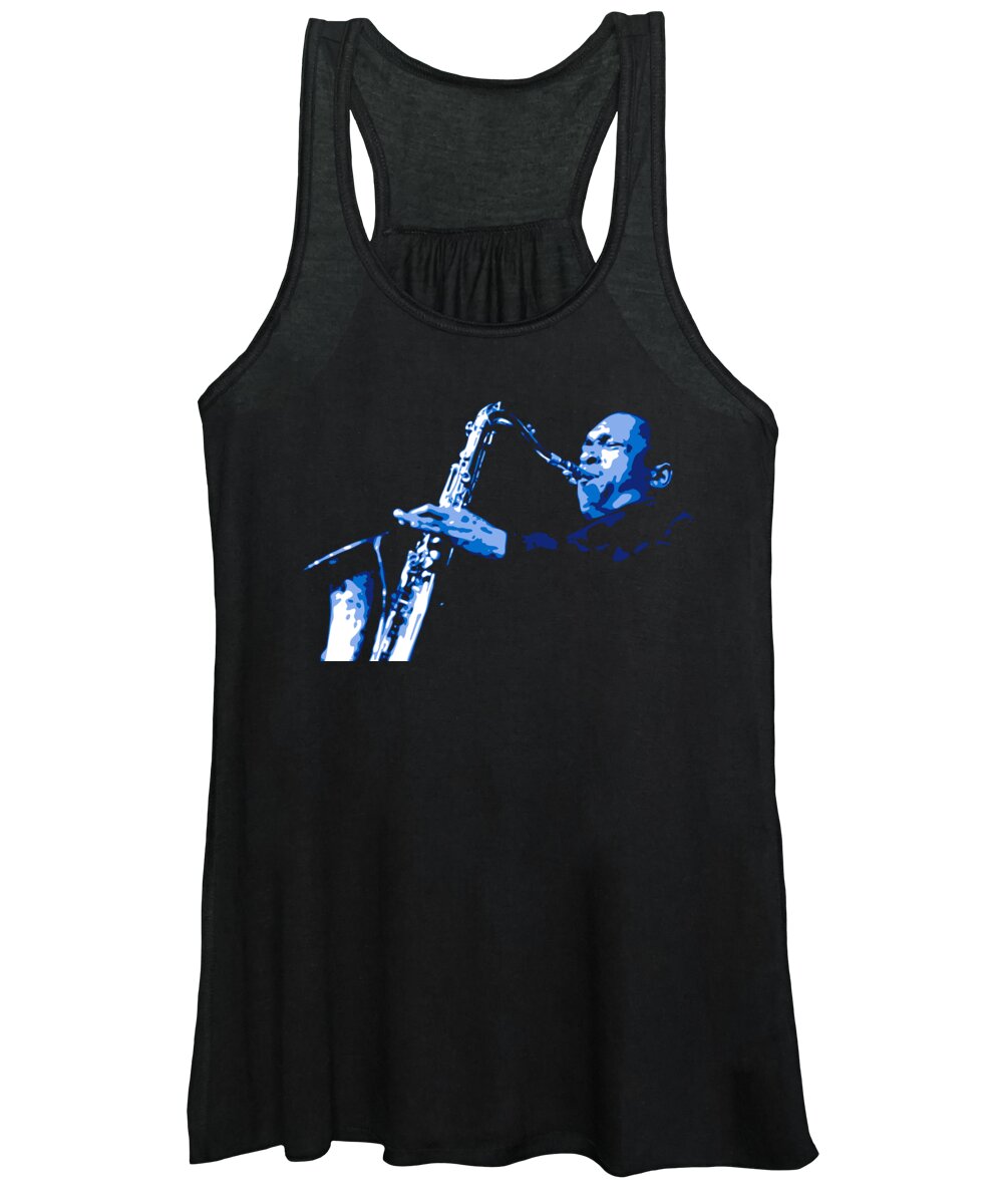 John Coltrane Women's Tank Top featuring the digital art John Coltrane by DB Artist