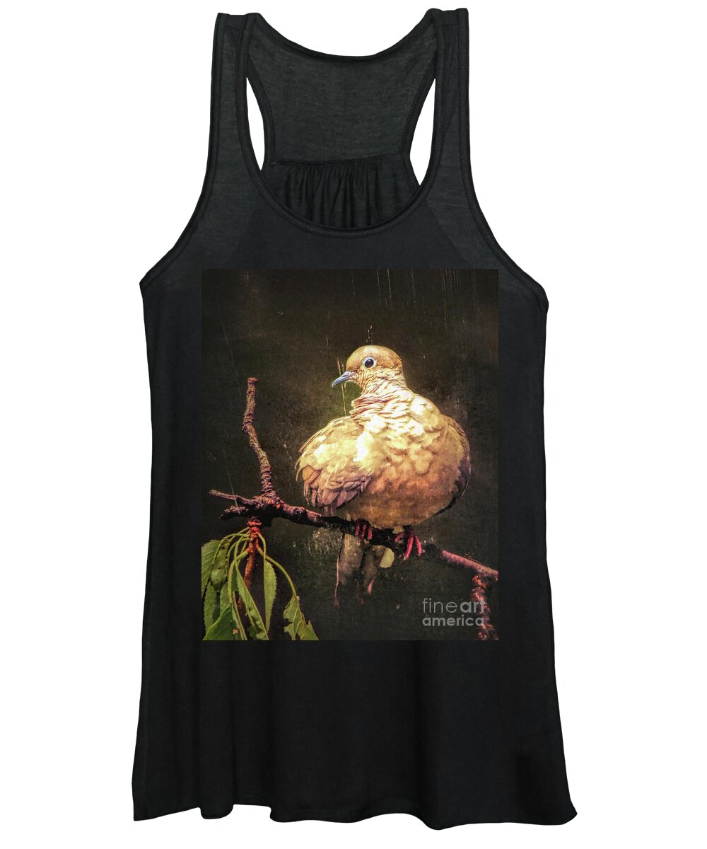 Mourning Dove Women's Tank Top featuring the photograph Just A Little Plump by Tina LeCour