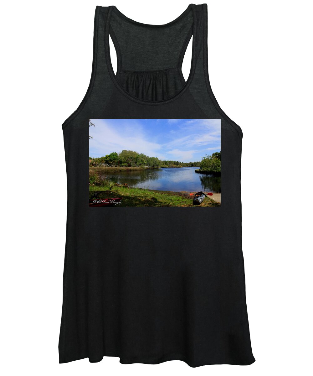 Cotee River Women's Tank Top featuring the photograph Kayaking the Cotee River by Barbara Bowen