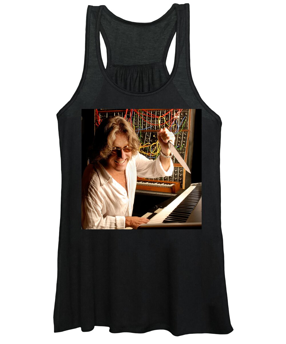 Keith Emerson Women's Tank Top featuring the photograph Keith Emerson by Gene Martin by David Smith