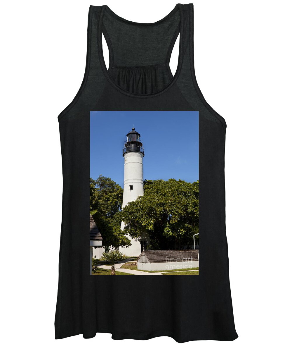 America Women's Tank Top featuring the photograph Key West Lighthouse in Florida by Anthony Totah