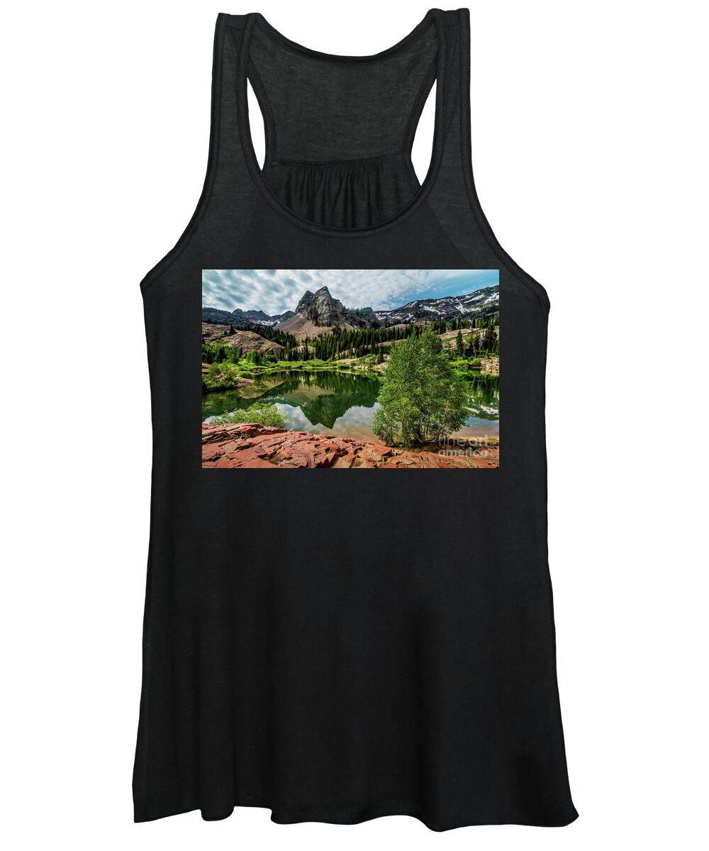 Lake Blanche Women's Tank Top featuring the photograph Lake Blanche - Wasatch - Big Cottonwood Canyon - Utah by Gary Whitton