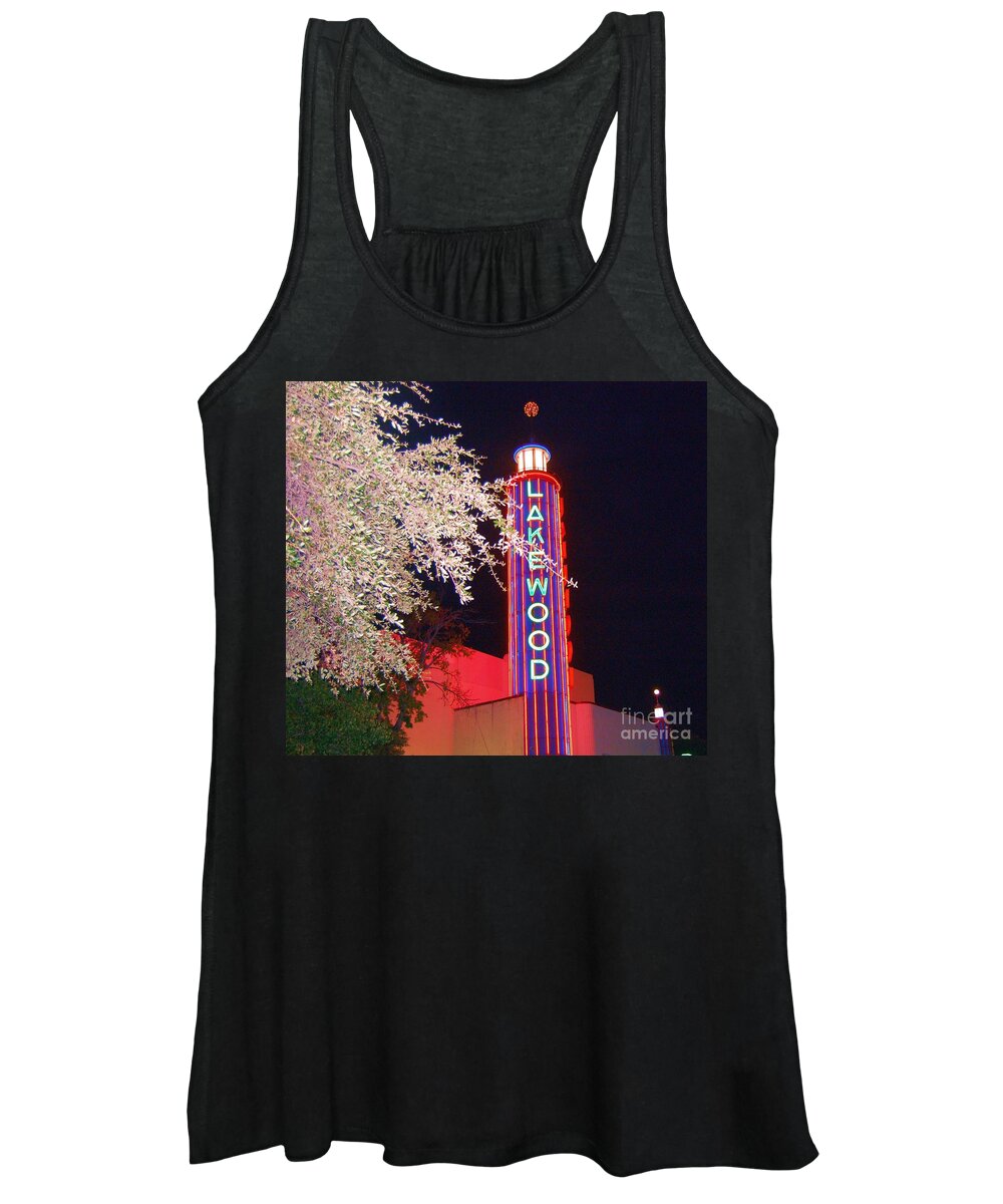 Theater Women's Tank Top featuring the photograph Lakewood Theater by Debbi Granruth