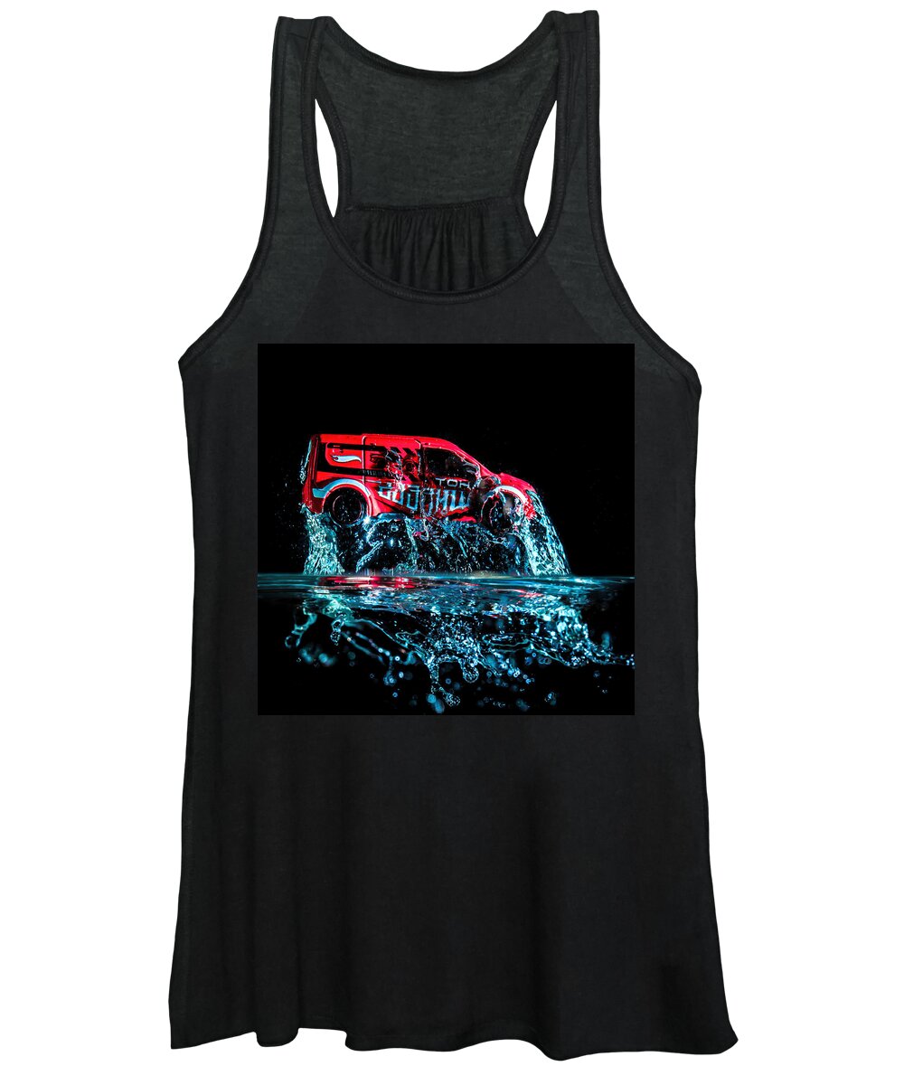Water Women's Tank Top featuring the photograph Launch by Nick Bywater