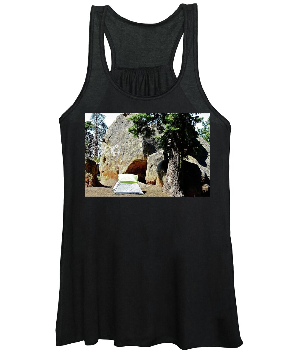 Mountains Women's Tank Top featuring the photograph Let's Go Camping by Diana Hatcher