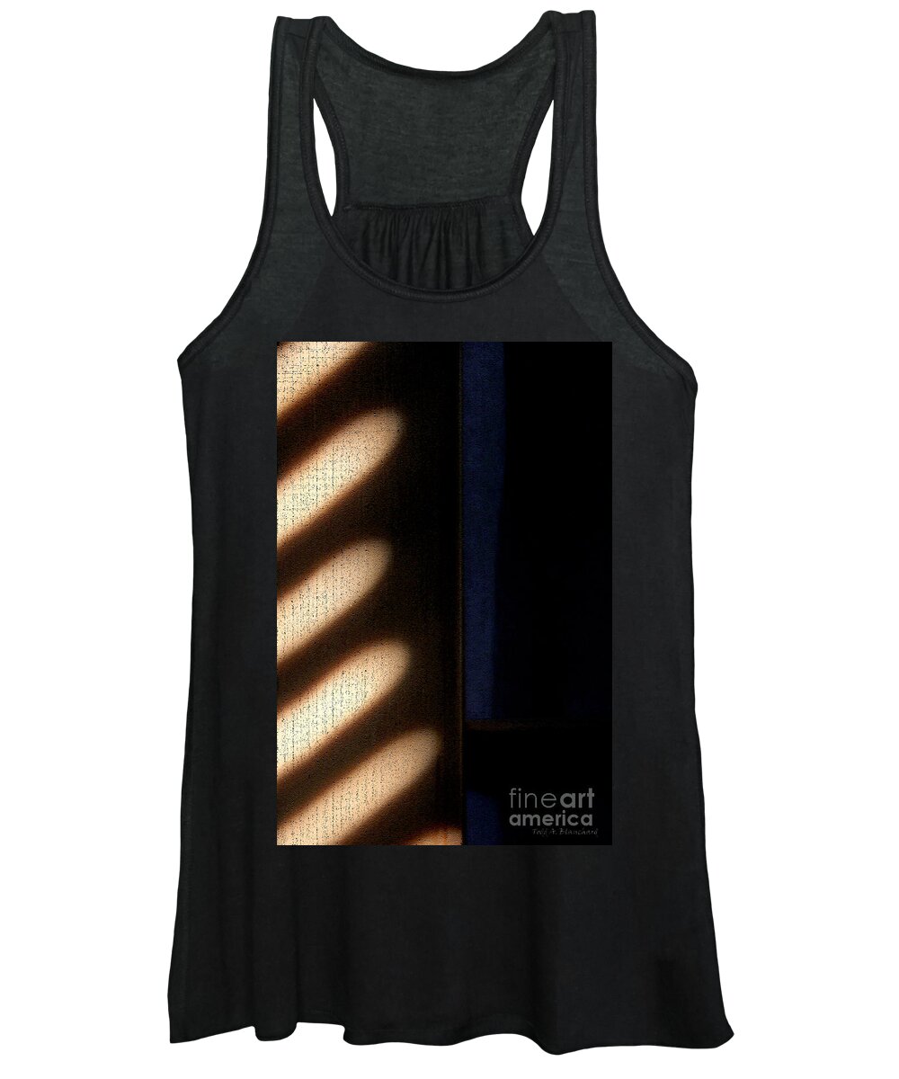 Abstract Women's Tank Top featuring the digital art Light Rays by Todd Blanchard