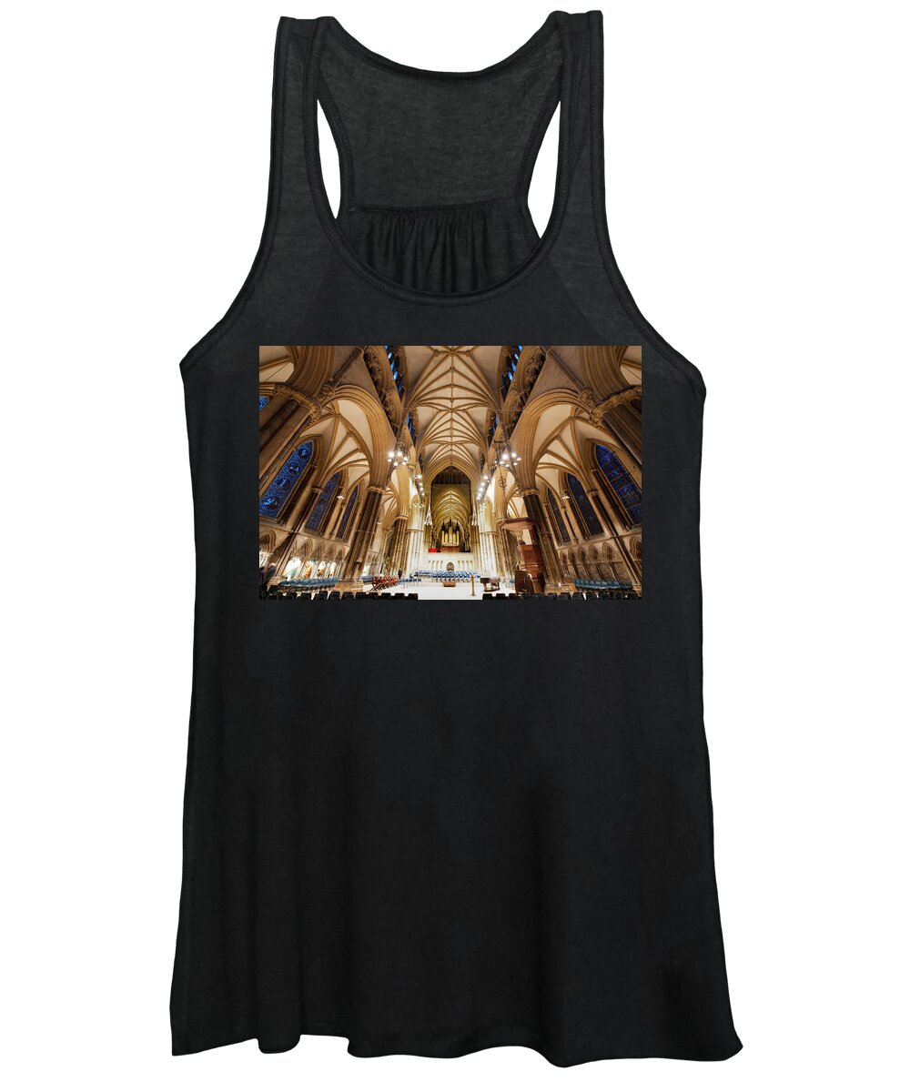 Lincoln Women's Tank Top featuring the photograph Lincoln Cathedral by Jack Torcello