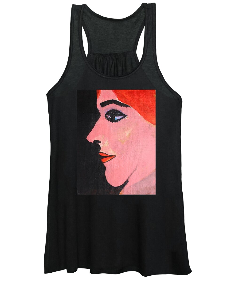 Painting Women's Tank Top featuring the painting Lolita by Roger Cummiskey