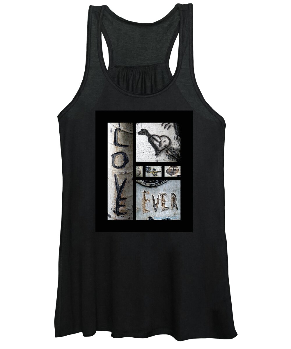 Photo Women's Tank Top featuring the photograph Love Written in the Trees by Tamara Kulish