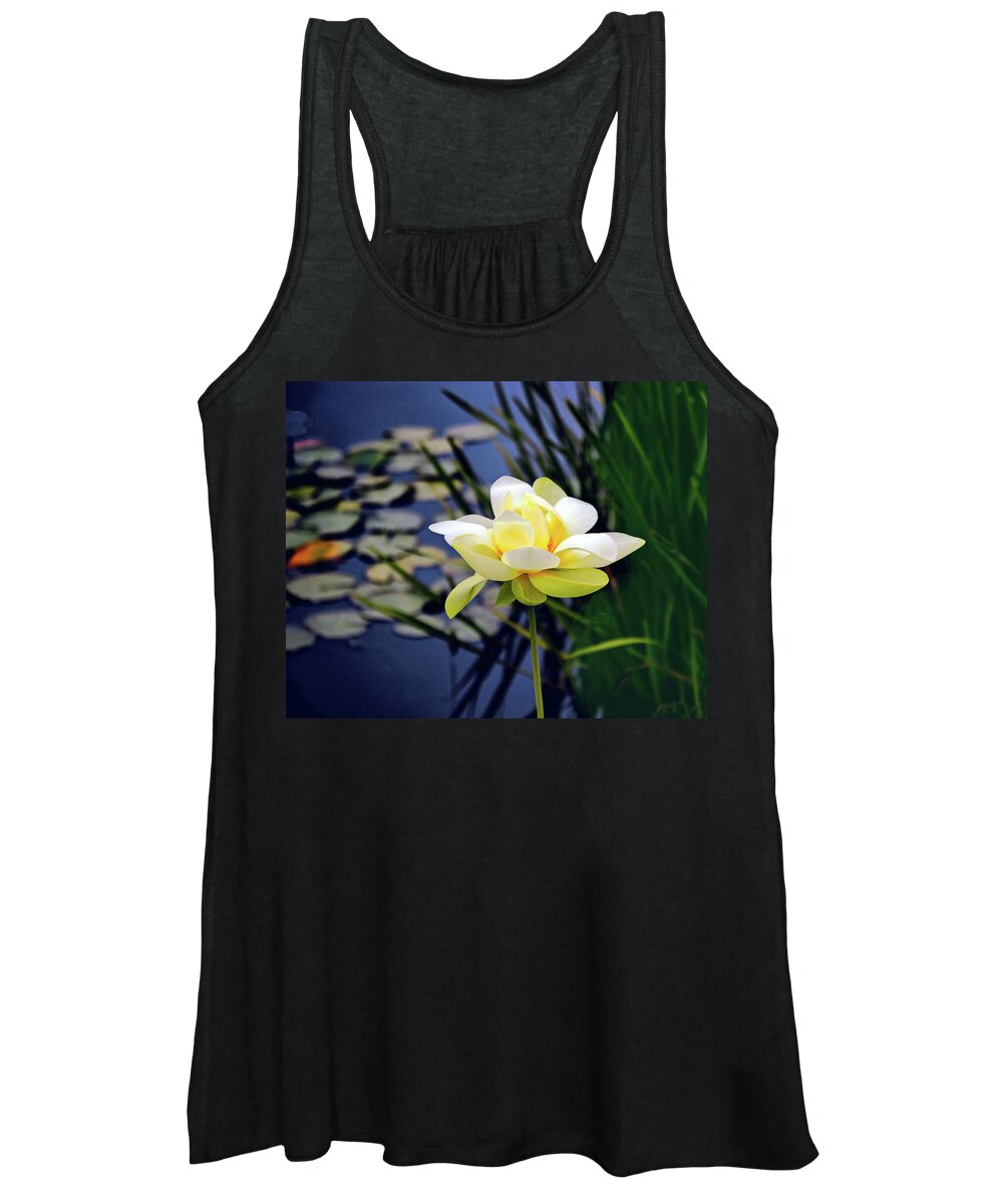 Lotus Women's Tank Top featuring the photograph Lovely Lotus by Jessica Jenney