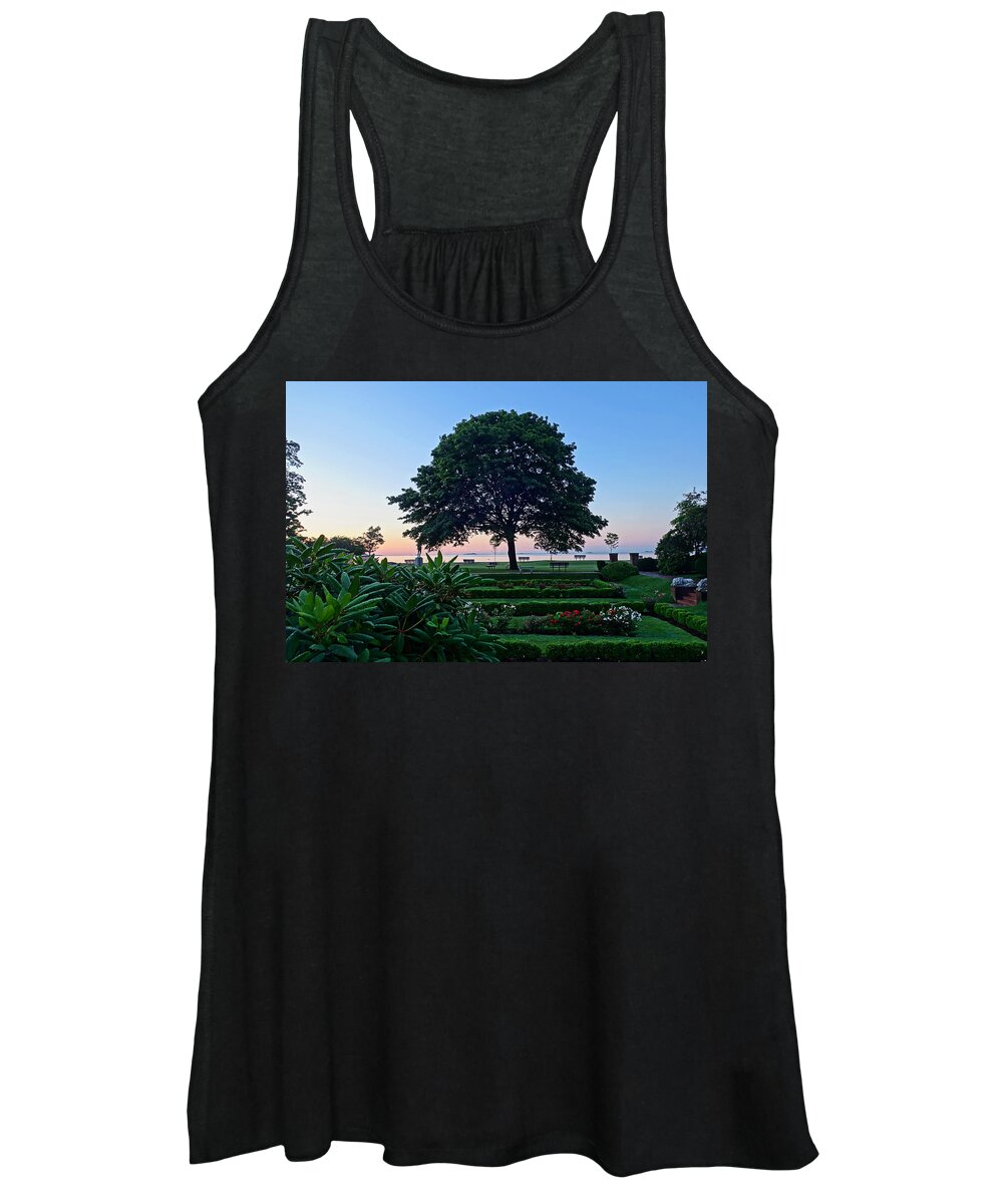 Lynch Women's Tank Top featuring the photograph Lynch Park at Dawn Beverly MA by Toby McGuire
