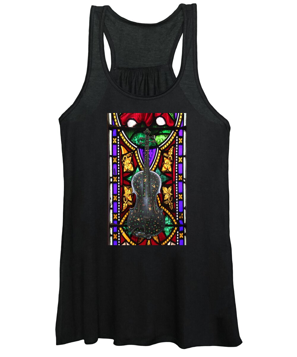 Violin Women's Tank Top featuring the photograph Magic Violin 2 by Tom Conway