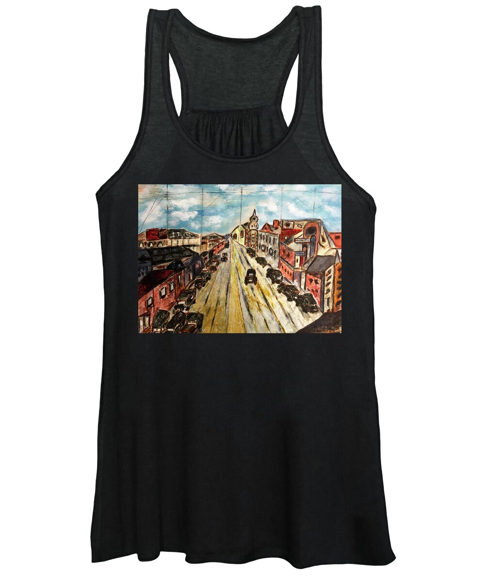 Contemporary Impression Women's Tank Top featuring the drawing Majestic by Dennis Ellman