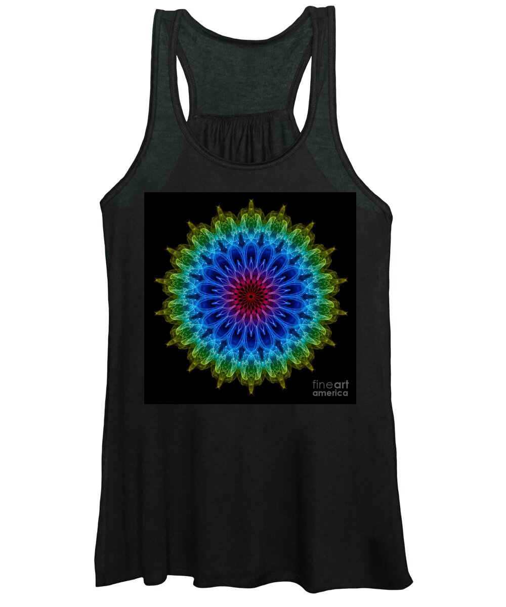 Abstract Women's Tank Top featuring the photograph Mandala by Roger Monahan