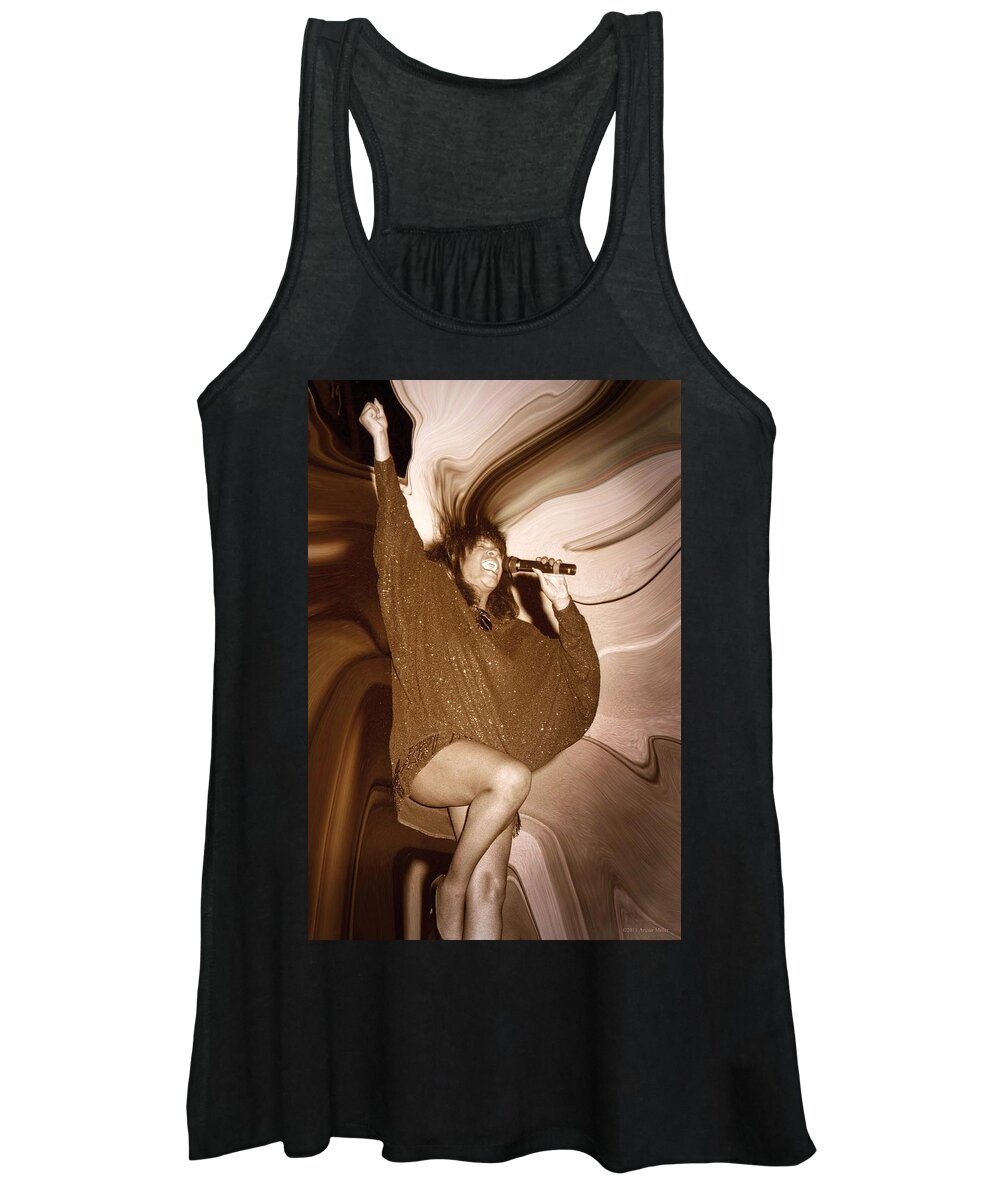 Mary Wilson Of The Supremes Women's Tank Top featuring the photograph Mary Wilson of the Supremes... by Arthur Miller