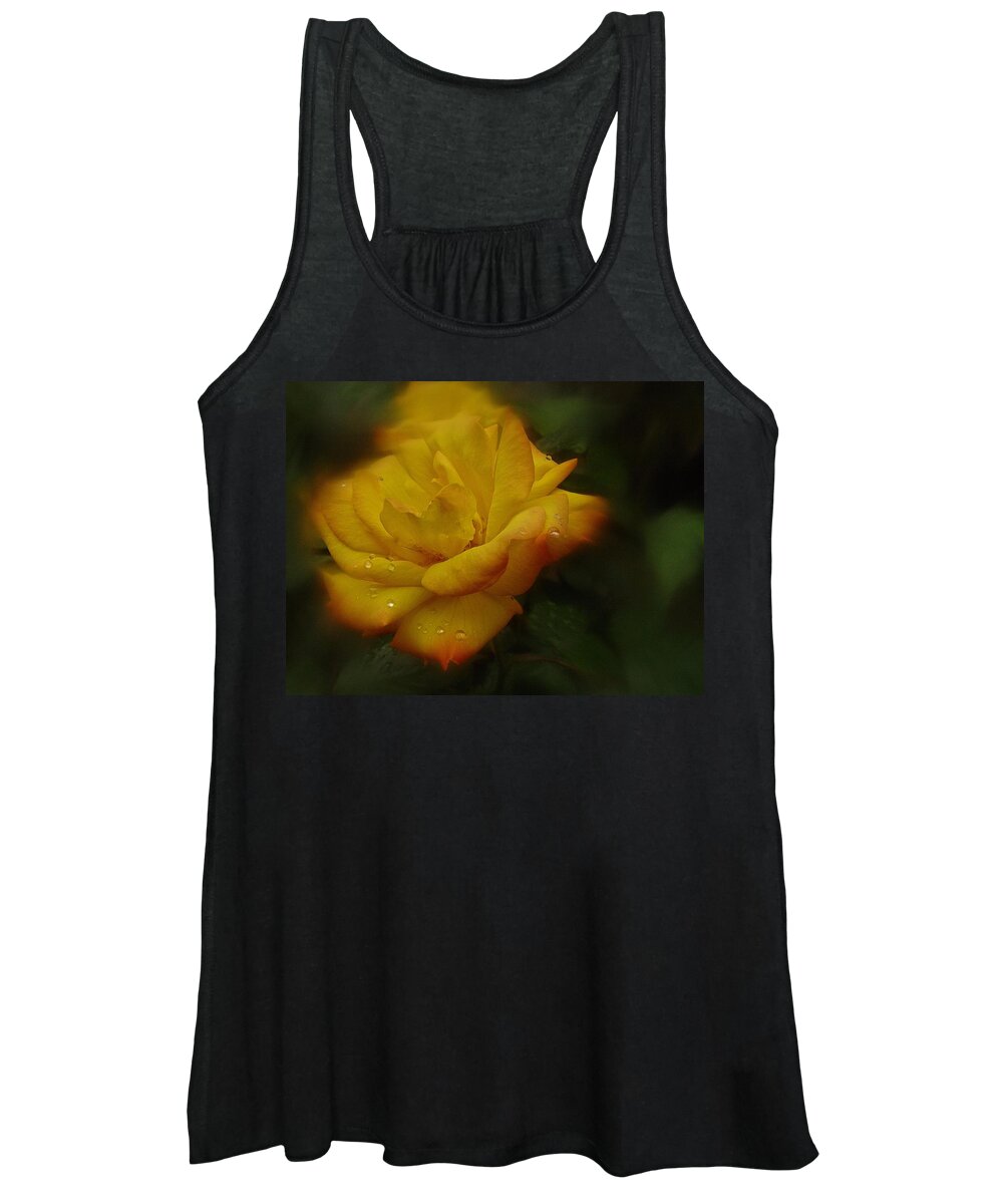 Rose Women's Tank Top featuring the photograph May Rose in the Rain by Richard Cummings