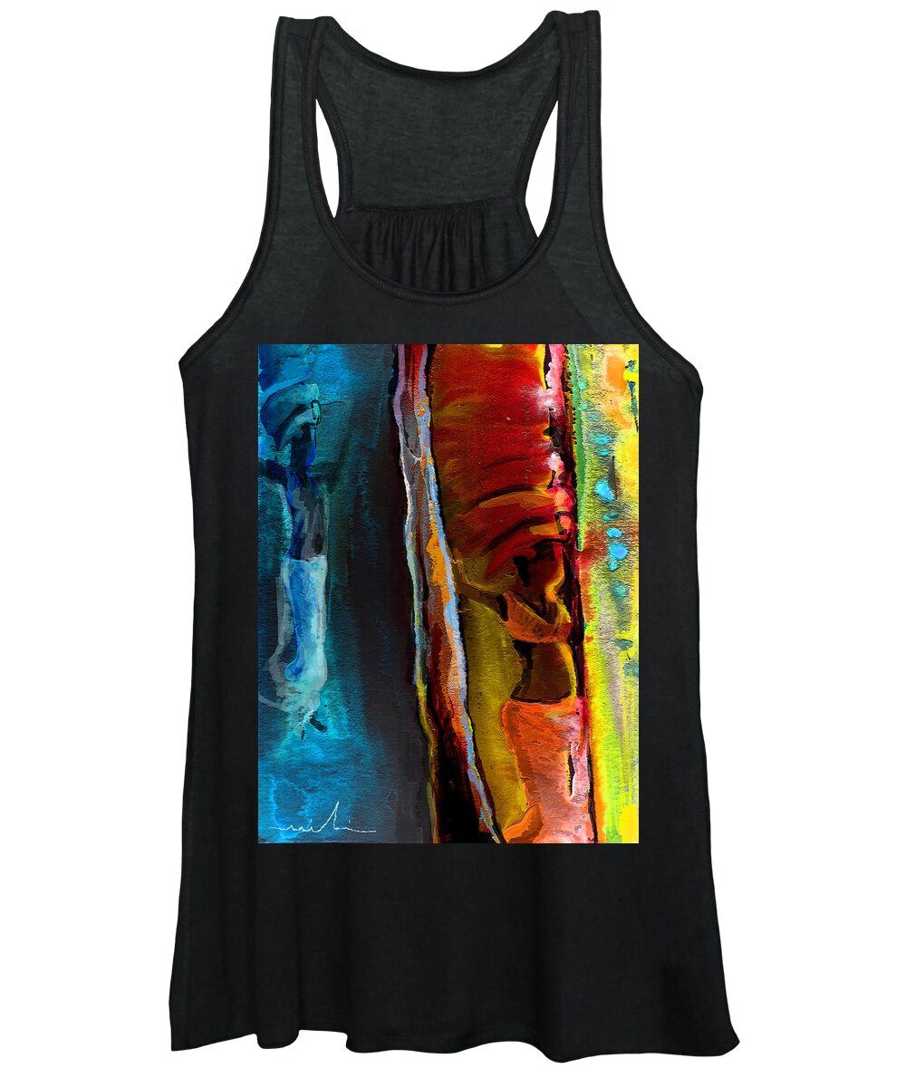 Africa Women's Tank Top featuring the painting Memory from Africa 01 by Miki De Goodaboom