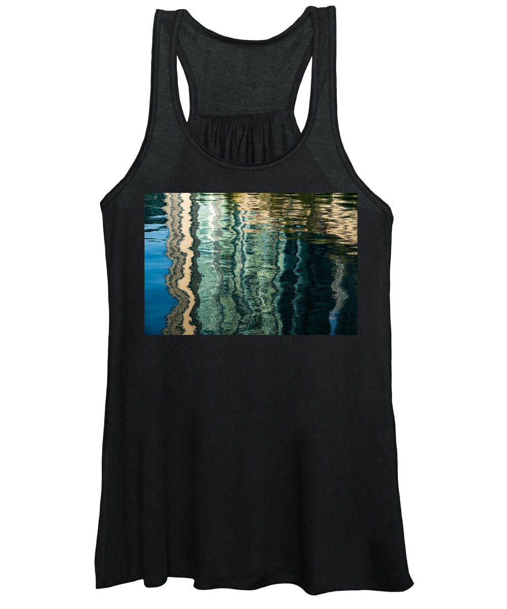 Mesmerizing Women's Tank Top featuring the photograph Mesmerizing Abstract Reflections Two by Georgia Mizuleva