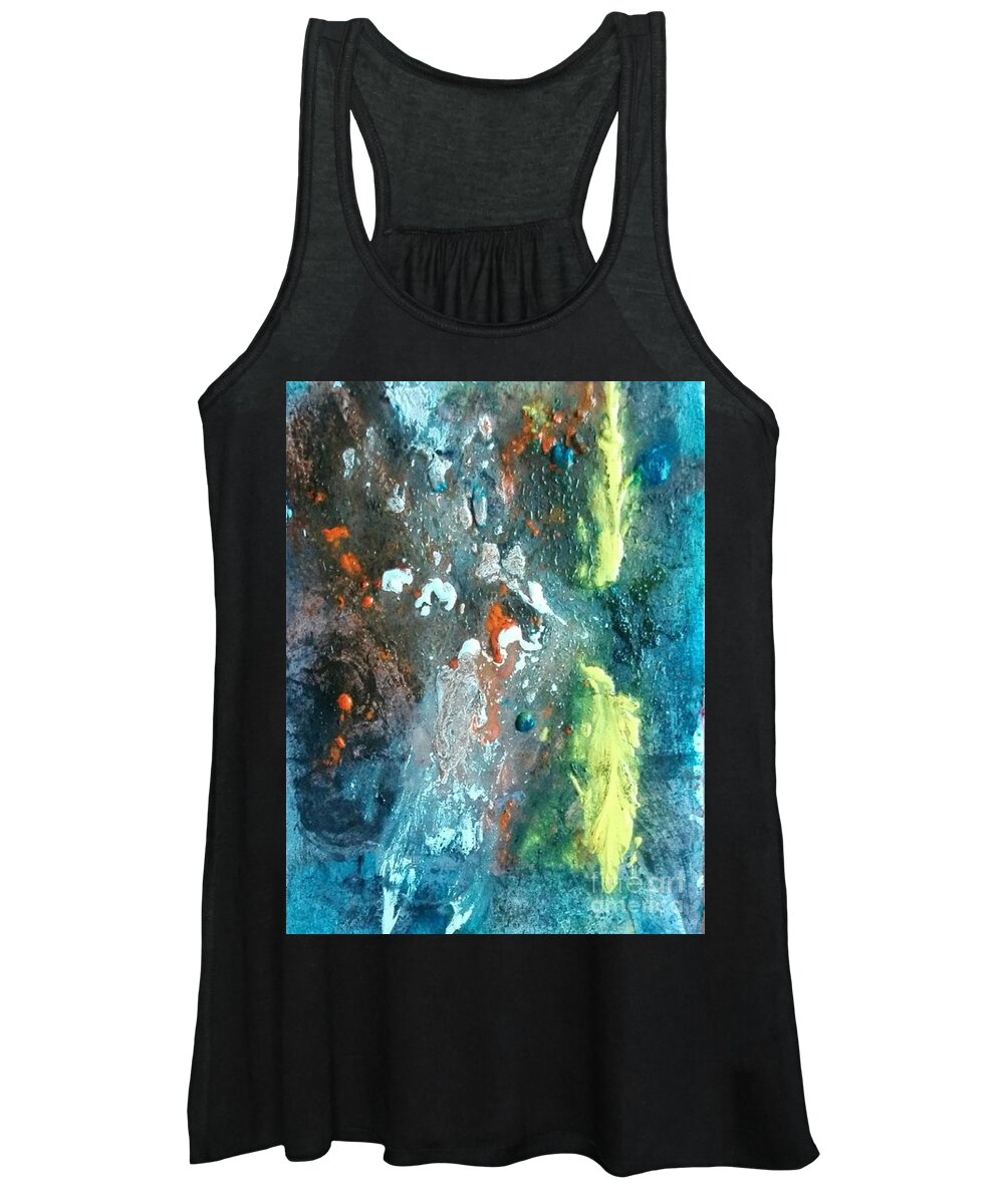 Acrylic Abstract Women's Tank Top featuring the painting Metamorphosis by Denise Morgan