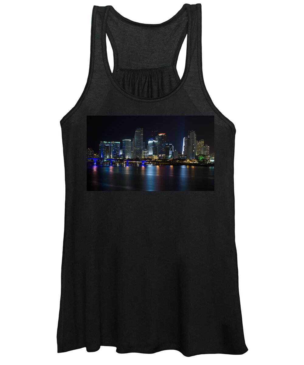 Architecture Women's Tank Top featuring the photograph Miami Downtown Skyline by Raul Rodriguez