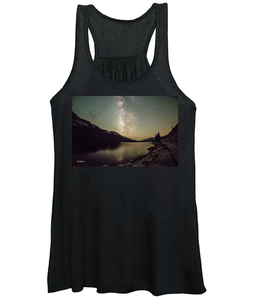 Tenaya Lake Women's Tank Top featuring the photograph Milky Way Over Tenaya by Bill Roberts