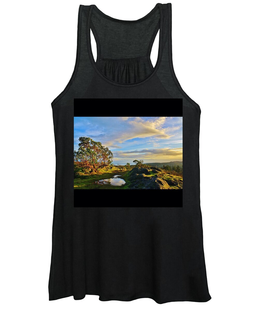 Beautiful Women's Tank Top featuring the photograph Mill Hill Again!! #hike #yyj #westcoast by Victoria Clark
