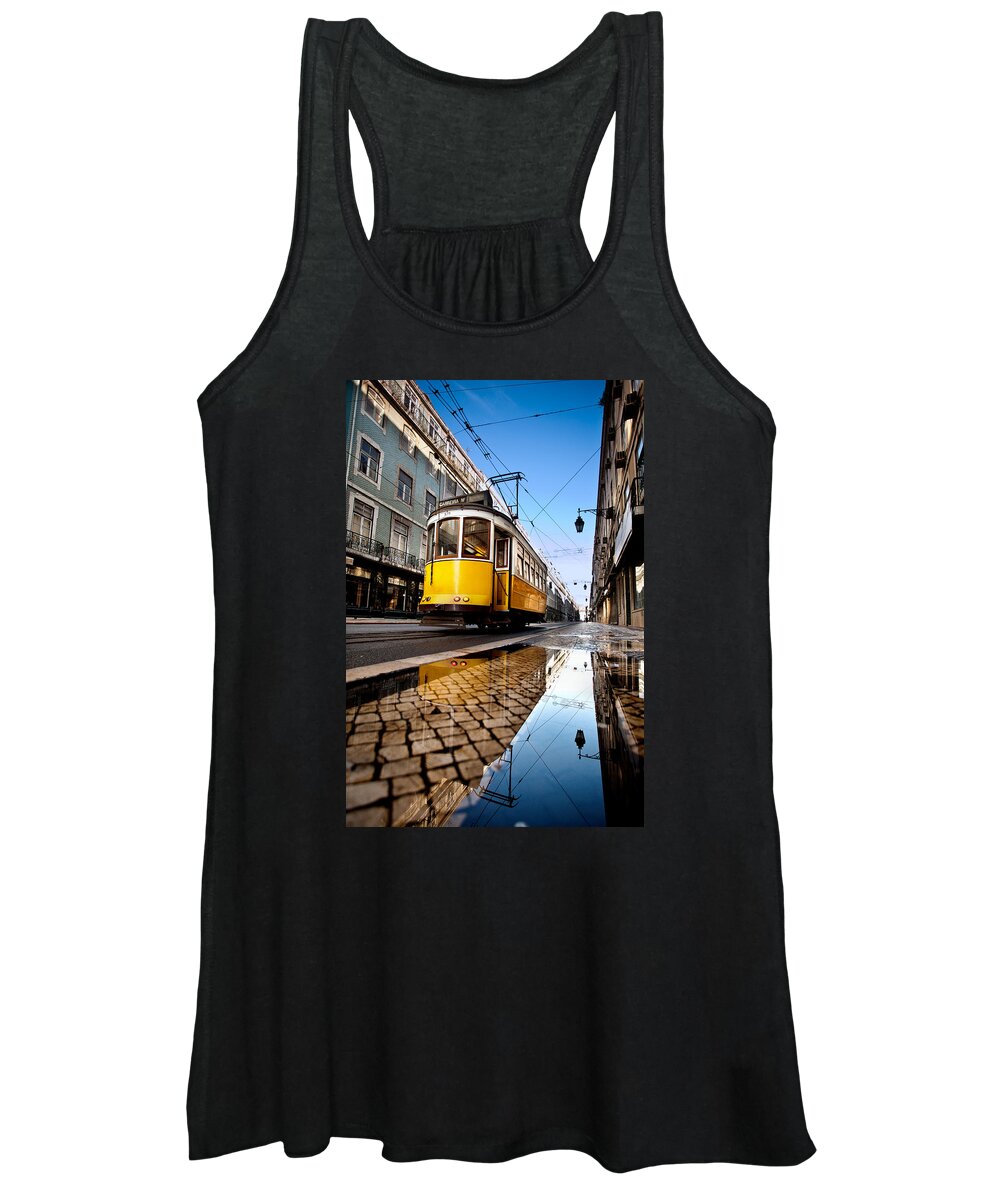 Lisbon Women's Tank Top featuring the photograph Mirror by Jorge Maia