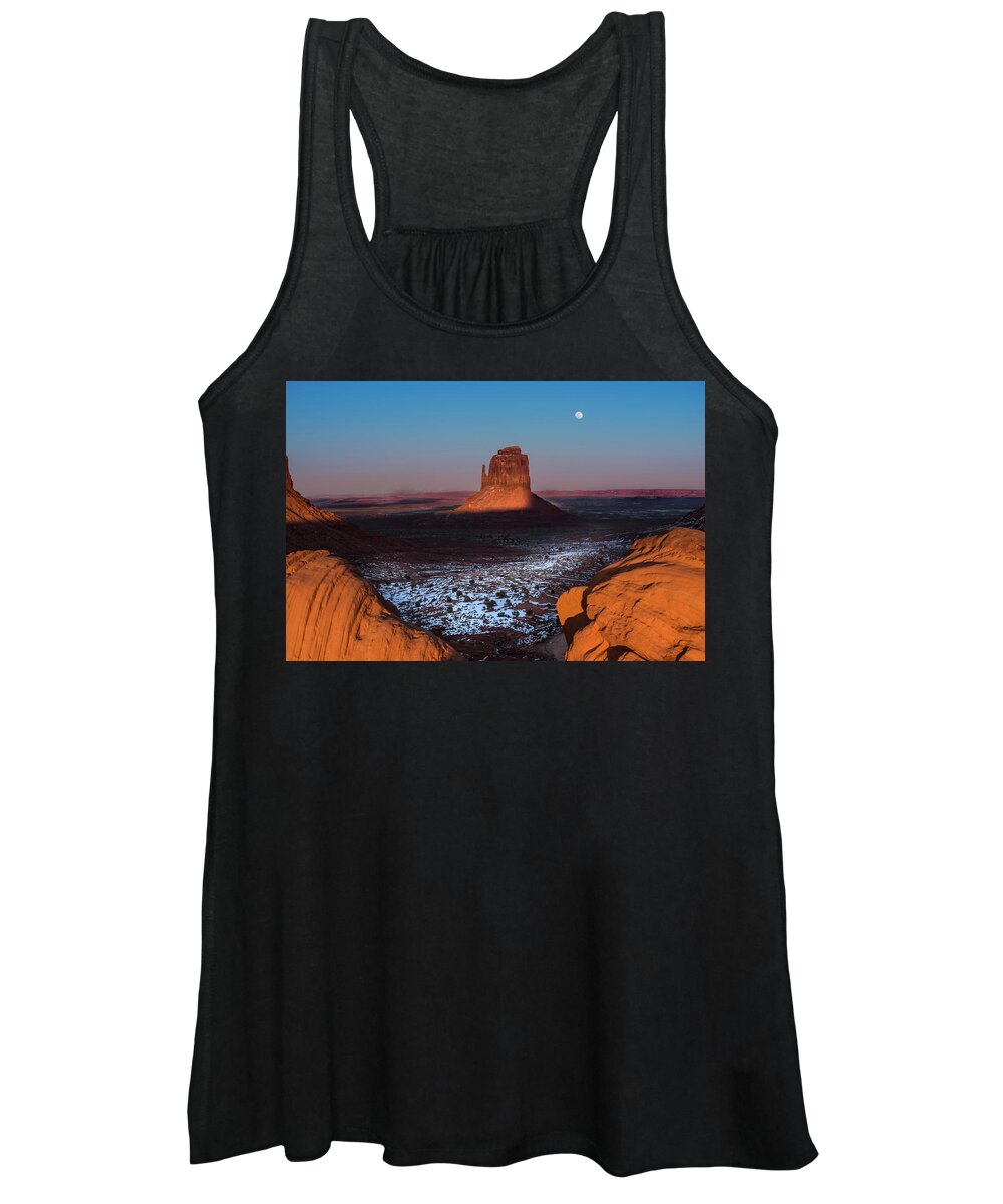 Utah Women's Tank Top featuring the photograph Monument Valley by Larry Marshall