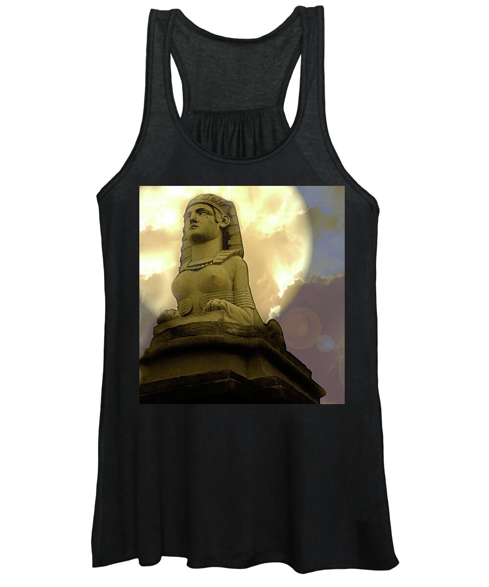 Sphinx Women's Tank Top featuring the photograph Moon Goddess by Rochelle Berman