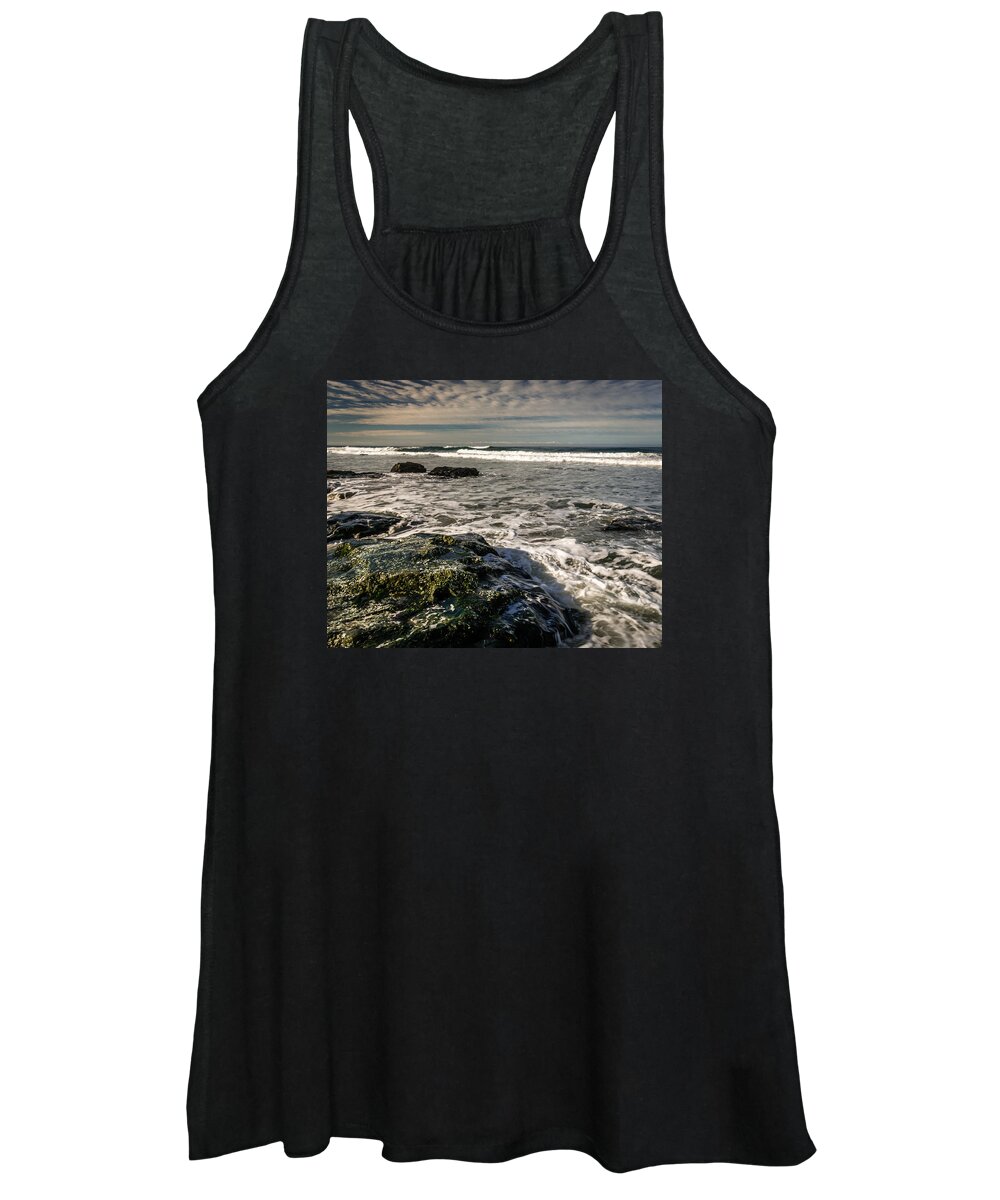 Perceptual Women's Tank Top featuring the photograph Morro Strand by Gary Migues