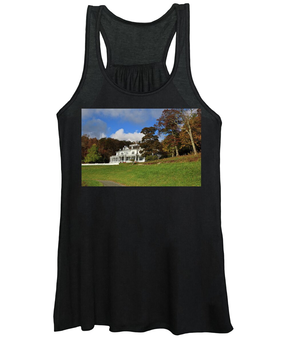 Moses Women's Tank Top featuring the photograph Moses Cone Flat Top Manor by Jill Lang