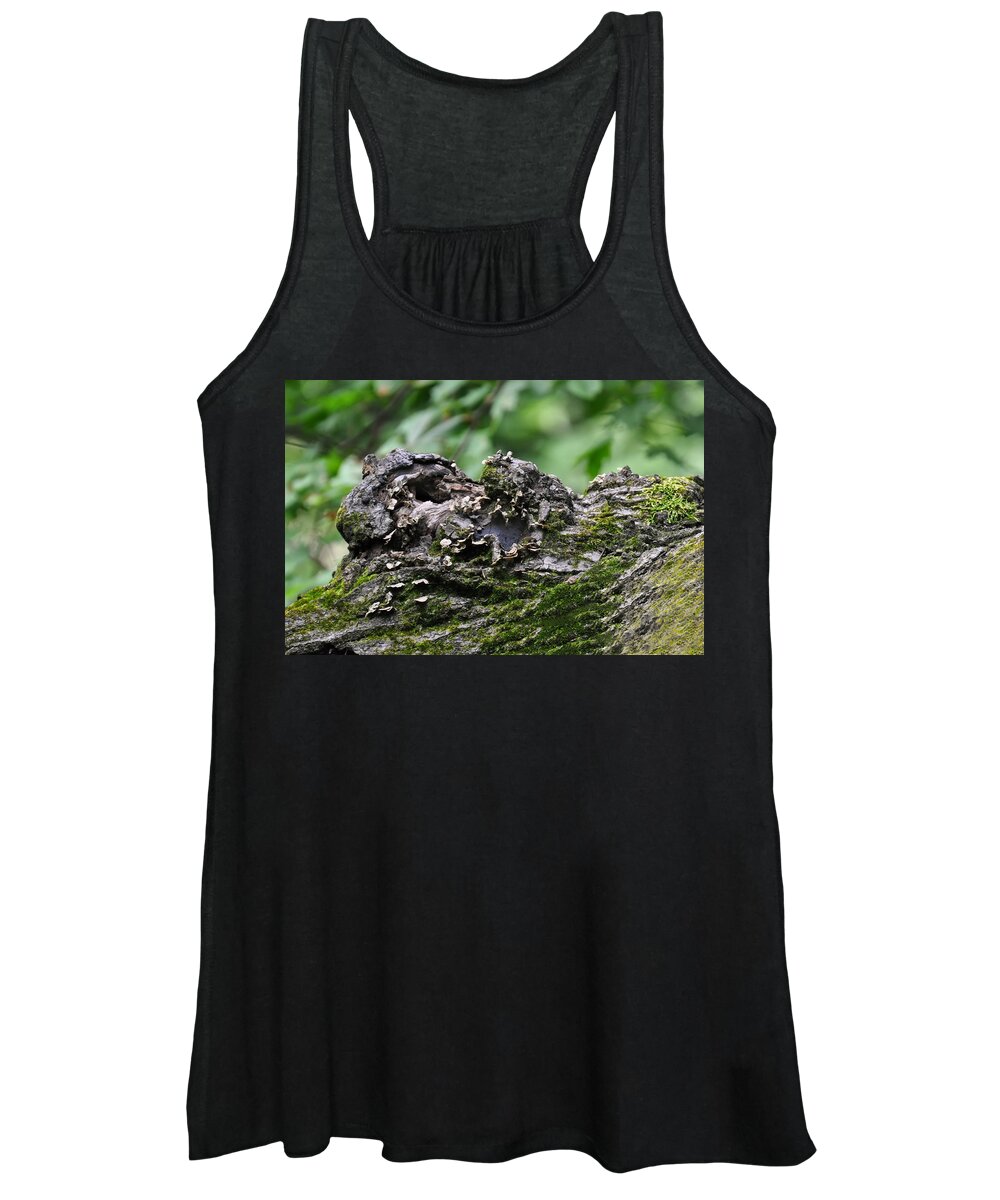 Tree Women's Tank Top featuring the photograph Mossy Tree Knot by Flees Photos