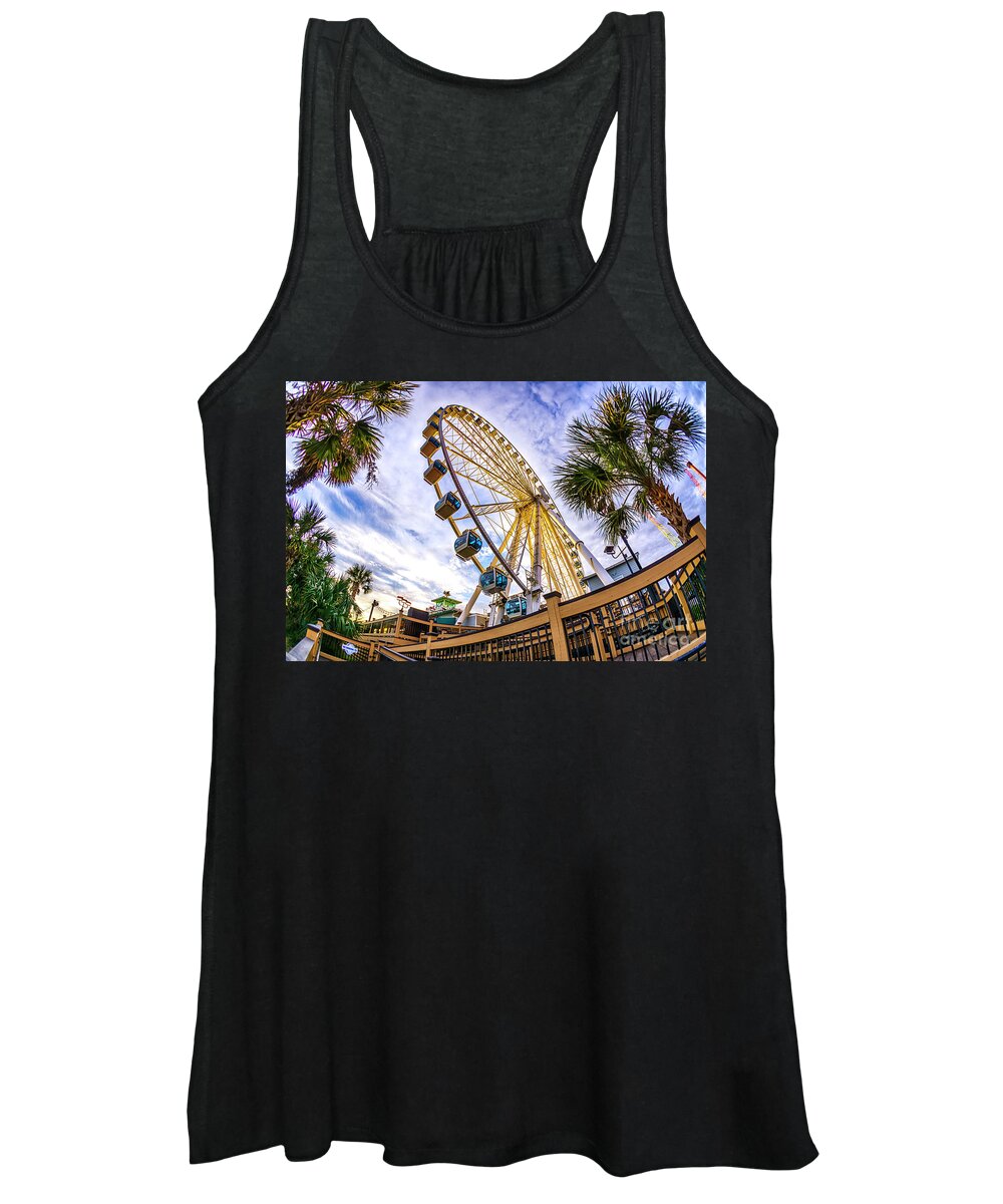 Sunset Women's Tank Top featuring the photograph Myrtle Beach Sunset by David Smith