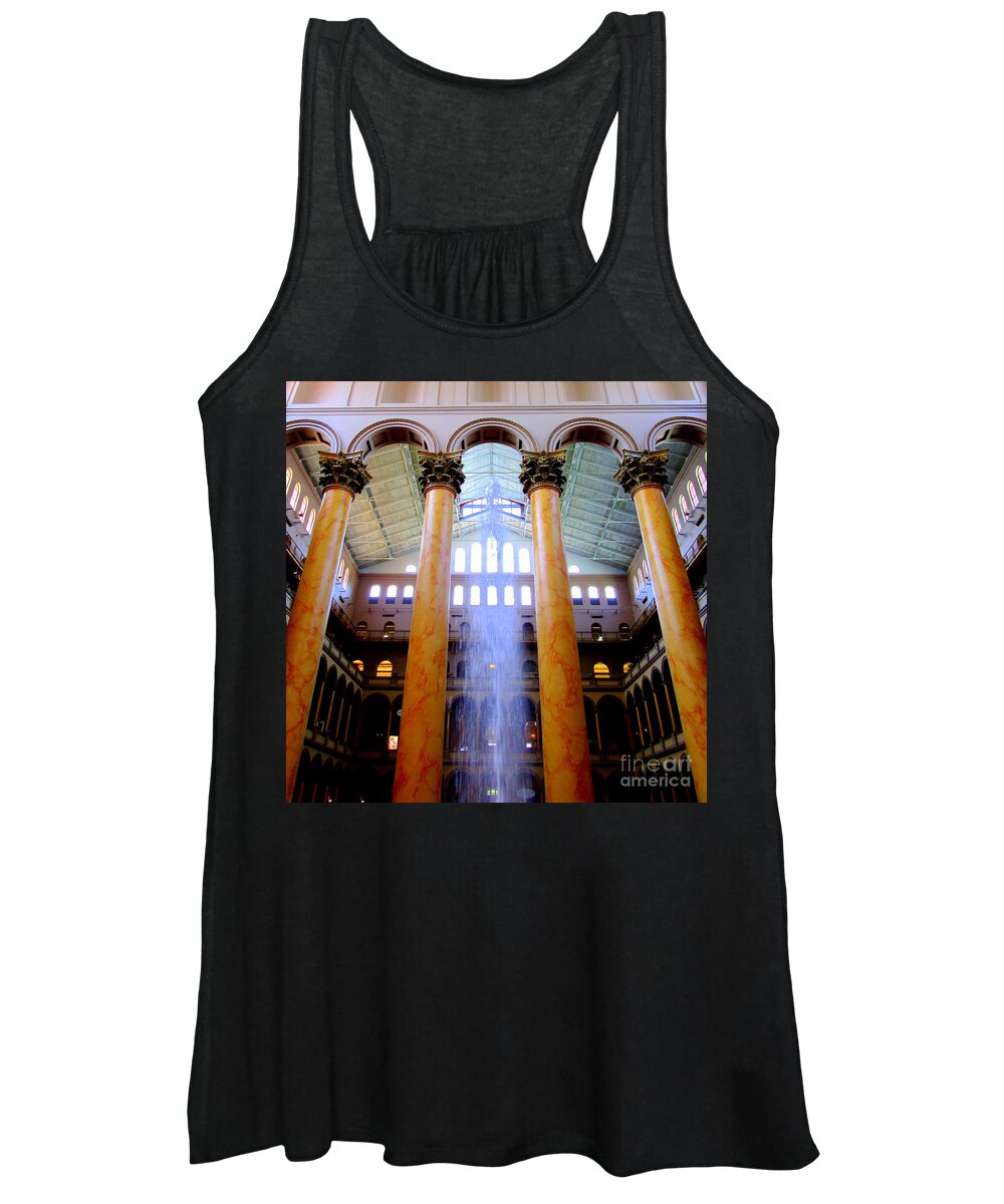 Washington Women's Tank Top featuring the photograph National Building Museum 3 by Randall Weidner