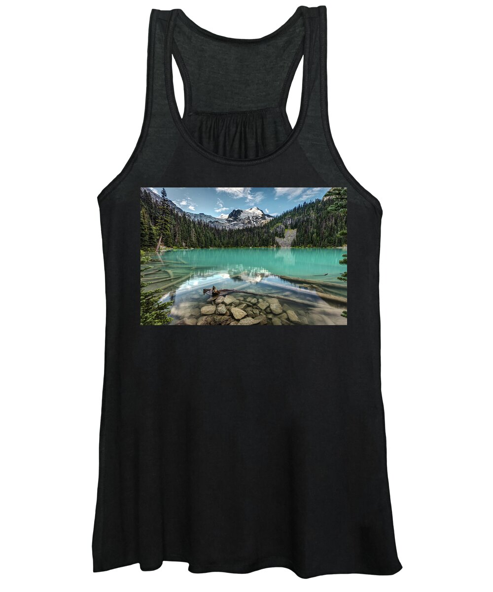 Joffre Lakes Women's Tank Top featuring the photograph Natural Beauty of British Columbia by Pierre Leclerc Photography