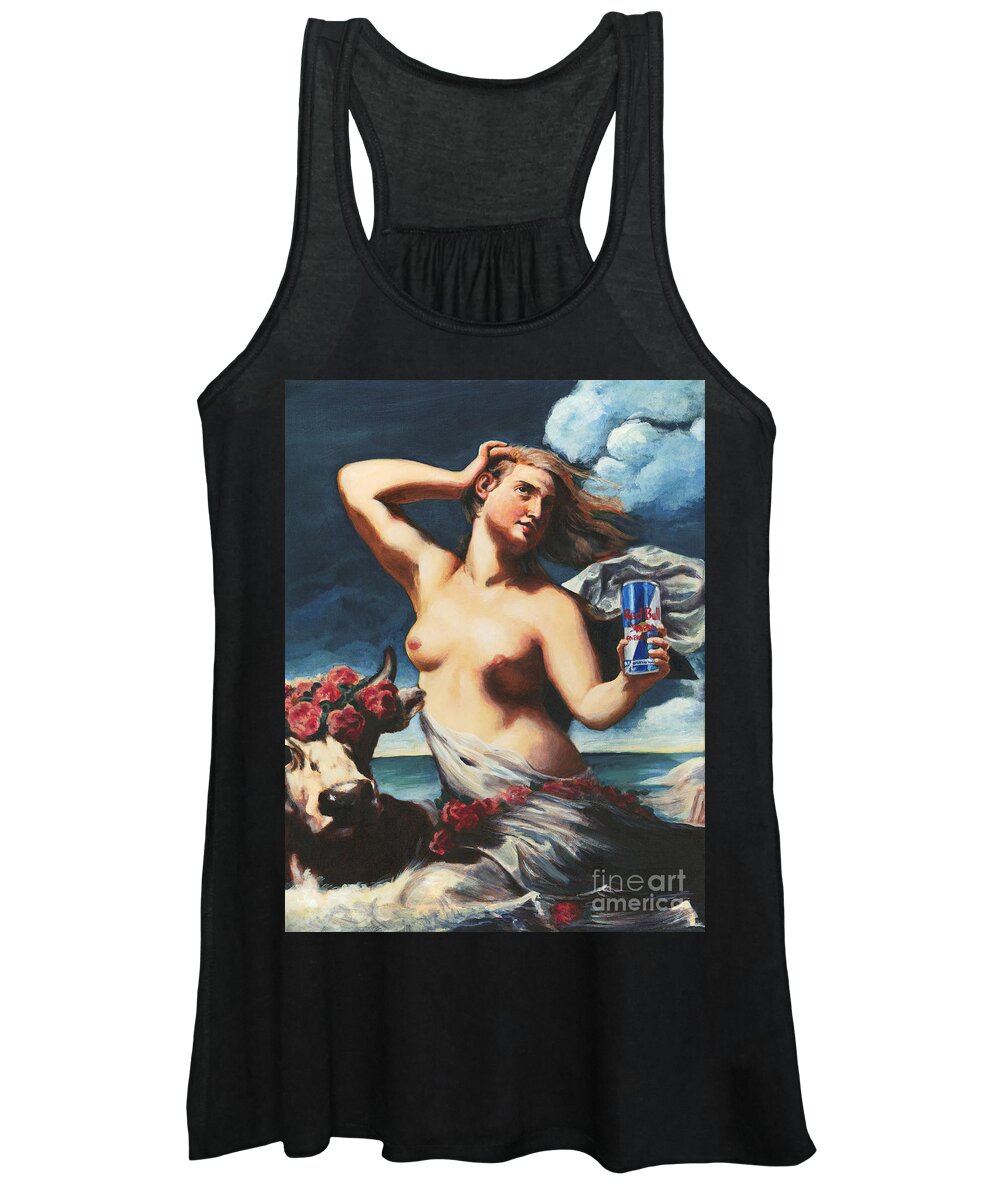 Humor Women's Tank Top featuring the painting Nectar of the Gods by Brandy Woods
