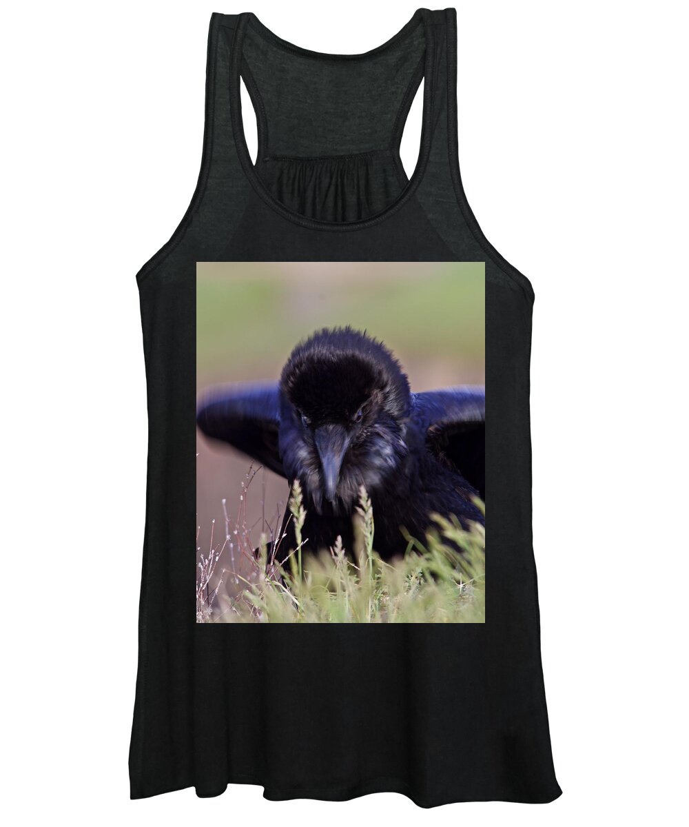 Raven Women's Tank Top featuring the photograph Nevermore by Todd Kreuter