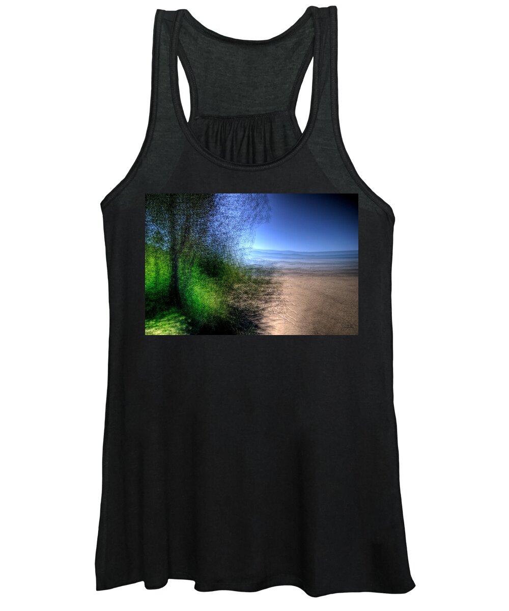 Lake Superior Women's Tank Top featuring the photograph Neys Haze by Doug Gibbons